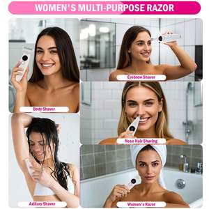 Depiladora Íntima 5 en 1 Impermeable para Mujer, Depiladora Eléctrica en Seco y Húmedo para Bikini, Axilas, Piernas, Cejas, Nariz, Depiladora Corporal - IPX7 - Product Image 3