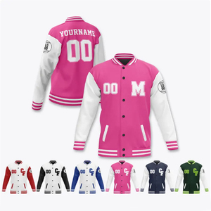 Chaqueta universitaria de cuero con parches de chenilla personalizada OEM para hombre, bordado elegante y diseño personalizado con logotipo - Product Image 3