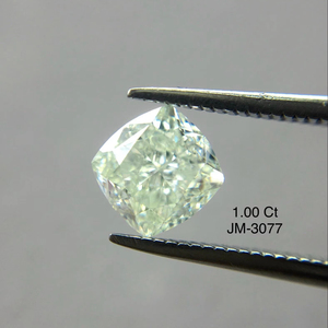 เบาะ VS2กะรัตสีเหลืองอ่อน1.0กะรัตได้รับการรับรองว่าเป็นเพชรทรงหลวม100% จากอินเดีย - Product Image 1