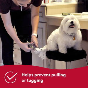 Peine profesional para el cuidado de mascotas con logotipo personalizado Dientes de acero inoxidable para un peinado suave - Product Image 4