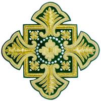 Applique en or brodé liturgique grec pour vêtements