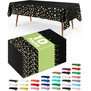 Mantel desechable de plástico BOPP PVC con puntos para niños, adultos, fiesta de cumpleaños, decoración de boda, cubierta para el hogar - Product Image 4