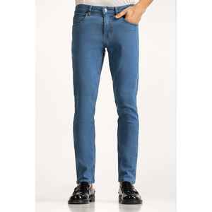 กางเกงยีนส์ทรงตรงเอวกลางสไตล์วินเทจ MN-JNS-WS24-024 ผ้ายีนส์สโตนวอช ตกแต่งลายปัก เอวสูงสไตล์วินเทจ สำหรับฤดูใบไม้ร่วงและฤดูหนาว - Product Image 3