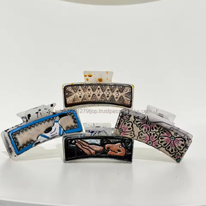 มาใหม่สไตล์ตะวันตกทําด้วยมือเครื่องมือหนังผมกรงเล็บคลิปจริงทําด้วยมือหนังผมPinsอุปกรณ์เสริมสําหรับผู้หญิงและสาว - Product Image 3