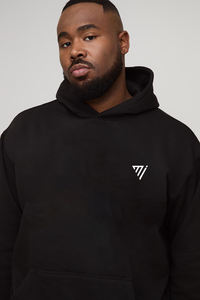 Wholesale Embroidered Custom Logo Winter Pullover <b>Hoodie</b> <b>Black</b> Cotton Fleece Oversized Jacket <b>for</b> <b>Men</b> & Women - Product Image 3