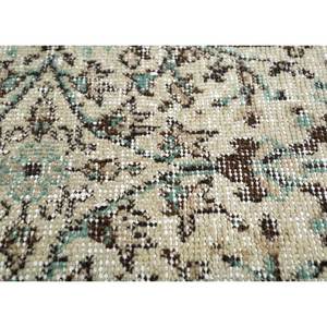 พรมขนสัตว์ลายดอกไม้สไตล์วินเทจ สีเบจและสีน้ำตาล ถักด้วยมือ สำหรับบ้าน ห้องนั่งเล่น ทางเดิน ห้องโถง หรือห้องนอน-Pae-2842 - Product Image 3