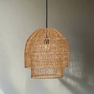 Nouvelle Lampe à Suspension en Rotin Tressé Style Bohème pour Décoration Intérieure, Fabriquée par un Producteur Vietnamien - Product Image 5