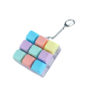 พวงกุญแจเครื่องทดสอบสวิตช์คีย์บอร์ดแบบกลไก 9 ปุ่ม |   ของเล่นบีบคลายเครียด - Product Image 2