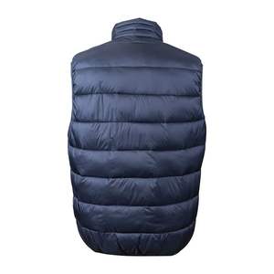 Oem Unisex Padded Outdoor Sleeveless Jacket Men's Winter Gilet Coat Bubble Jacket For Men Wholesale In Blue Colour - Product Image 2