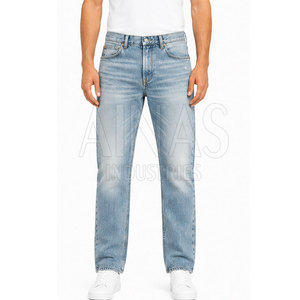 Jean slim moderne décontracté pour homme, tissu extensible léger, confortable, cinq poches, vêtement de mode durable pour le quotidien - Product Image 4