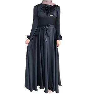 Vêtements ethniques en mousseline de soie grande taille robe longue traditionnelle femme musulmane islamique Abaya très vendue respirante Abaya pour filles - Product Image 2
