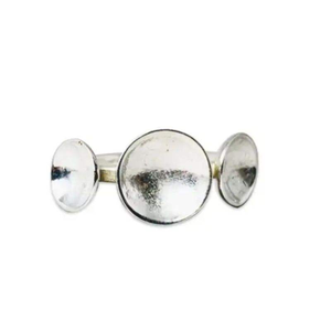 แหวนเงินแท้สำหรับผู้หญิง ดีไซน์สามวงครึ่งวงกลม เงินแท้ 925 สไตล์คลาสสิก เหมาะสำหรับงานปาร์ตี้ ขายส่งราคาถูก - Product Image 1