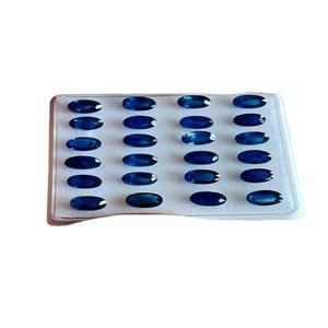 Hecho a mano con certificación IGI, zafiro azul, corte ovalado Natural, tratado térmicamente, 25,92 Cts, piedras preciosas sueltas, fabricación de joyas a granel - Product Image 1