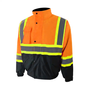 Custom Design <b>Winter</b> Wear Hi Vis Unisex Cotton Flame-Retardant Windproof Waterproof High Visibility Reflective Safety Jackets - Product Image 2