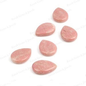 ลูกปัดพลอยสีชมพู Thulite ขนาด10X14มม. เป็นรูปหยดน้ำตาธรรมชาติอัญมณีแบบหลวมสำหรับการทำเครื่องประดับ - Product Image 3