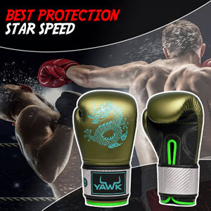 Gants de Kick Boxing Personnalisables Rouges en Cuir, Séchage Rapide, Respirants, pour Adultes, Entraînements d'Arts Martiaux - Product Image 3