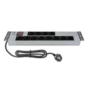 19 <b>Inch</b> <b>12</b> Way 2U German <b>Socket</b> On Off Switch Rack Mount PDU - Product Image 1