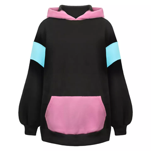 Custom Polyester/Cotton Fleece <b>Acid</b> Wash Oversized <b>Dropped</b> Shoulder Pullover Hoodies Autumn Breathable High Quality New Fashion - Product Image 3