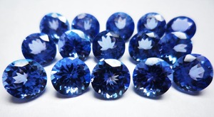 100% naturel bleu Tanzanite bonne qualité ronde à facettes coupe lâche précieux guérison pierre précieuse cristal pour la fabrication de bijoux utilisation en vrac - Product Image 5