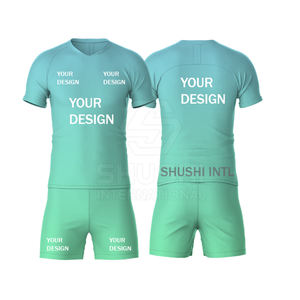 Uniforme de Fútbol Personalizado OEM ODM, Conjunto Completo para Equipo, Incluye Impresión de Número y Nombre, Ropa Deportiva Personalizada, Equipación de Fútbol de Manga Corta Transpirable - Product Image 1