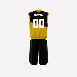 Ensemble d'uniformes de football 7 sur 7 de qualité supérieure fabriqué sur mesure couleur unie nouveau design ensemble d'uniformes en matériau respirant 7v7 - Product Image 3