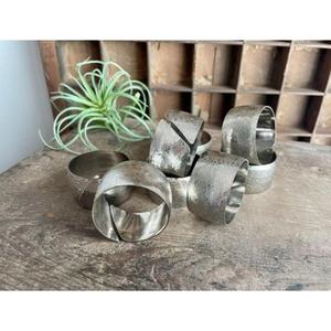 Polished Aluminum Napkin Rings with Pearl Embellishments Eco-Friendly for Elegant Wedding and <b>Party</b> <b>Table</b> Settings - Product Image 6