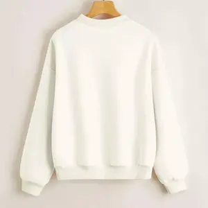 Nouveau Logo personnalisé brodé tricoté de haute qualité Polyester/coton sweat pull à manches longues unisexe surdimensionné hiver 2024 - Product Image 2