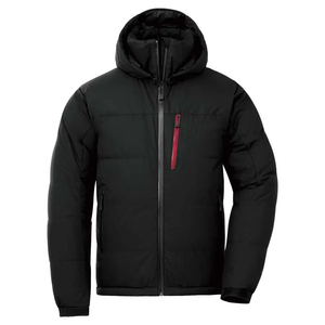 Veste d'hiver matelassée décontractée à capuche en toile imperméable avec impression de logo personnalisée, manches longues, design tendance, vente en gros - Product Image 4