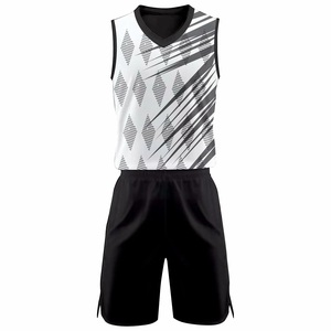 Venta al por mayor personalizada sublimación ropa deportiva baloncesto uniforme juventud último bordado hombres sublimado baloncesto uniforme diseño - Product Image 5