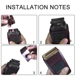 Cabezal de Repuesto Profesional de Doble Cuchilla para Afeitadora, Lámina de Repuesto para Afeitado Ultra Cercano, Compatible con Láminas de Afeitadora Eléctrica - Product Image 4