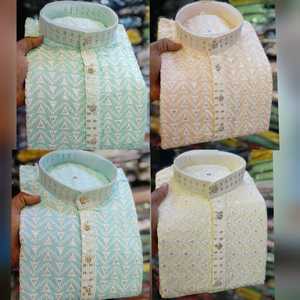 Kurta pyjama de mariage pour homme, tenue de mariage traditionnelle indienne, tenue de fête ethnique, tenue ethnique indo-occidentale - Product Image 3