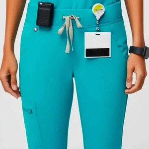 Antiarrugas suave tela Premium poliéster Spandex lavable enfermería Scrub Set para mujeres enfermería Scrub uniformes - Product Image 4