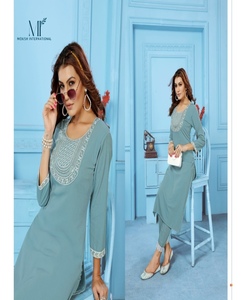 Salwar kameez indien pakistanais prêt à l'emploi costume en coton pour femmes cousu robes de femme élégantes - Product Image 5