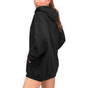 Sweat-shirts et pulls à capuche décontractés pour femmes à manches longues très vendus en coton molletonné Terry Street Wear Pulls à capuche unis pour femmes - Product Image 5