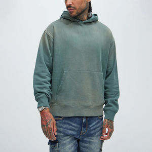 Sweat à capuche oversize pour homme de qualité supérieure, 100 % coton, hiver, couleur unie, style streetwear, à prix raisonnable - Product Image 5
