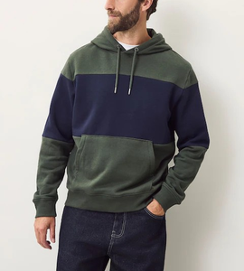 Vente directe d'usine, sweat-shirts à rayures multicolores avec logo personnalisé pour hommes, séchage rapide, coton/polyester haute performance, 380 GSM - Product Image 1