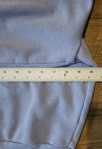 Pull à capuche à manches longues surdimensionné personnalisé pour femmes, couleur bleue, haut court, sweat à capuche court pour le sport pour femmes - Product Image 5