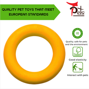 ของเล่นสุนัขขนาดเล็กขายดี ของเล่นยางรูปวงแหวนแบบเป็นมิตรกับสิ่งแวดล้อม สำหรับสัตว์เลี้ยง - Product Image 6