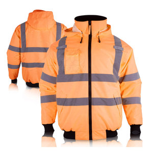 <b>Construction</b> <b>Clothes</b> Working Hi Vis Hoodie / High Visibility <b>Work</b> Wear Solid Color Hi Vis Hoodie for Unisex - Product Image 4