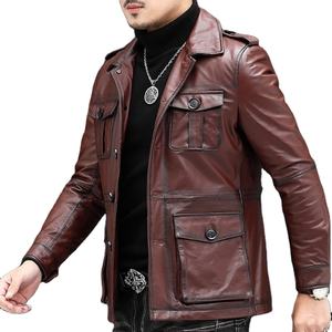 Chaqueta de Cuero para Motociclista, Diseño Slim Fit, Cuero Genuino, Nueva Moda, Venta al Por Mayor, OEM, Personalizable, Directo de Fábrica - Product Image 3