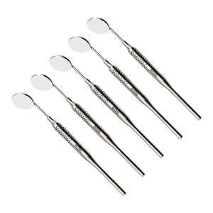 Miroir buccal dentaire Oral Miroir grossissant avion simple Miroir dentaire de forme ovale à douille conique Examen dentaire - Product Image 3