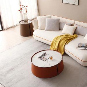 Modern Eco-Friendly <b>Metal</b> Multifunctional Luxury <b>Round</b> <b>Coffee</b> <b>Table</b> Set for Living Room - Product Image 5