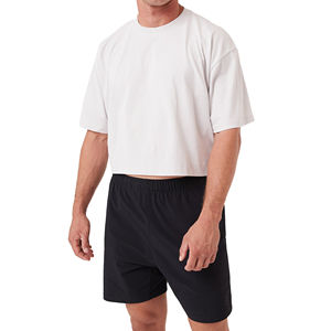 Camiseta de fútbol Retro con estampado envejecido personalizado, ropa de calle, hombro caído, Vintage, lavado con ácido, ajuste suelto, 100% Camiseta de algodón para hombres - Product Image 1