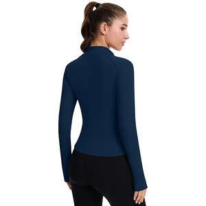 Training <b>Jacket</b> for Women <b>Yoga</b> Wear Full Zip Stretchable Nylon Spandex Mix Lightweight Soft Athletic Top - Product Image 5