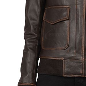 Veste en cuir pour femme la plus vendue |   Col montant de couleur personnalisée |   Imperméable Grande Taille |   Tissu uni respirant de haute qualité - Product Image 3