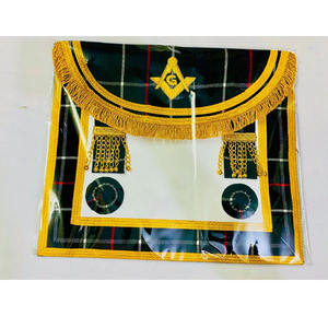 Regalia maçonnique, tablier de past grand maître, loge bleue, broderie à la main dorée, MATCH BLUE, grand inspecteur, meilleure qualité française, 2026 - Product Image 3