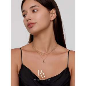 Collana a spina di pesce placcata oro 18 carati da 0,8 mm, anti-ossidazione, sottile, alla moda, regalo per lei - Product Image 6