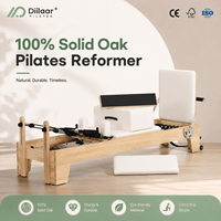 Reformer Pilates en bois de chêne blanc américain, conforme à la norme CE, pour la construction de studios