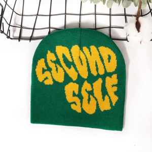 หมวกผ้าแจ็คการ์ดถักสำหรับฤดูหนาวพิมพ์ลายได้ทุกโอกาสทำด้วยมือหมวกไร้กระดุมติดแขนเสื้อโลโก้สำหรับเดินทางแบบมีสไตล์ออกแบบโดยผู้ผลิต - Product Image 4