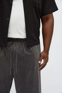 Pantalones Deportivos Holgados de Lona de Cintura Alta, Lavado Ácido, Efecto Desgastado, Estilo Vintage, Ecológicos, para Hombre, Venta al Por Mayor, Nueva Tendencia, Personalizables - Product Image 3